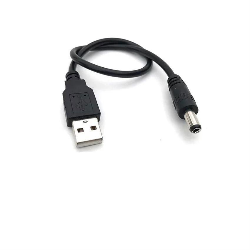 黑色純銅USB電源線、USB轉DC5521充電線、臺燈、風扇路由器、充電延長線 2