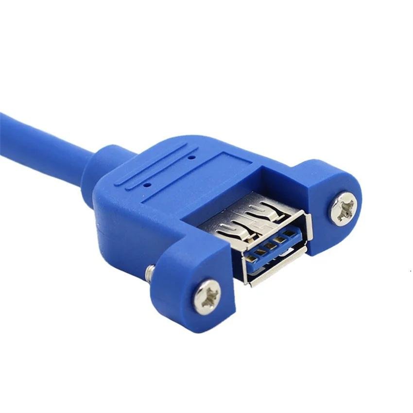 直銷純銅多功能大膽快充線USB3.0公母耳螺絲延長線USB 5