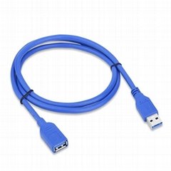 直銷純銅藍多功能防水快充USB 3.0延長線，高速移動硬盤
