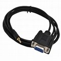 直销纯铜RS232串行电缆音频线DB9母转立体声DC2.5mm对讲机连接线