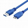 USB 3.0 data cable, hard drive cable, dual copy male head 5