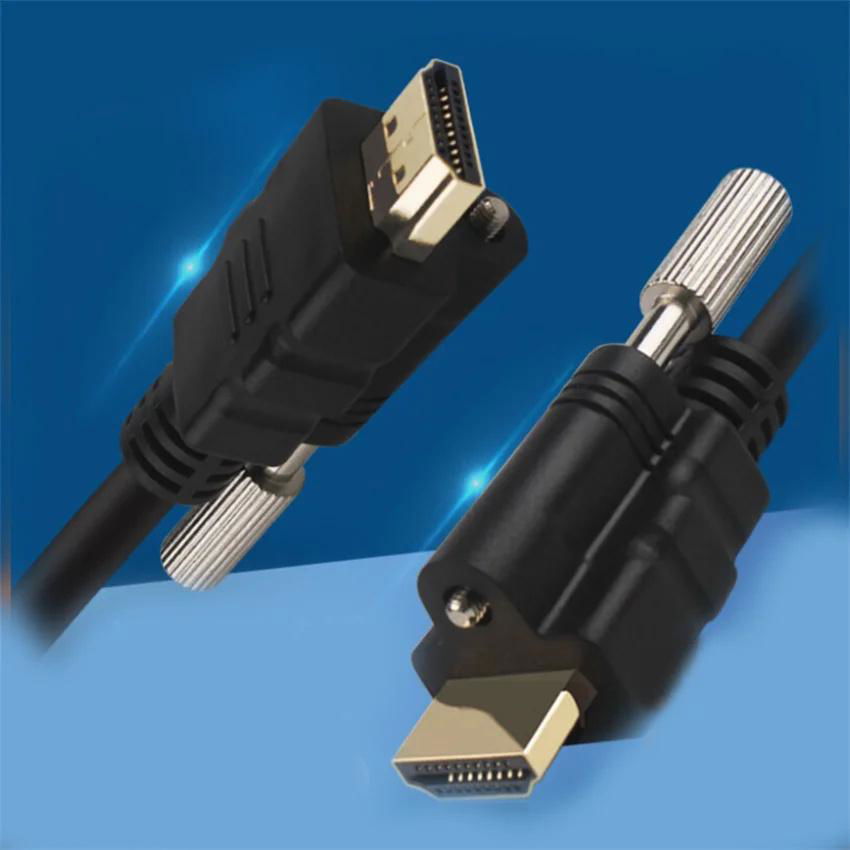直銷HDMI高清線M3螺絲固定2.0版4K1080P機頂盒投影儀工程連接 3