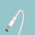 指甲灯充电线USB扬声器风扇白线电脑散热片充电线dc5.5*2.1电源线 4