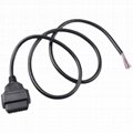 Direct selling pure copper automotive OBD cable plug universal male connector 3