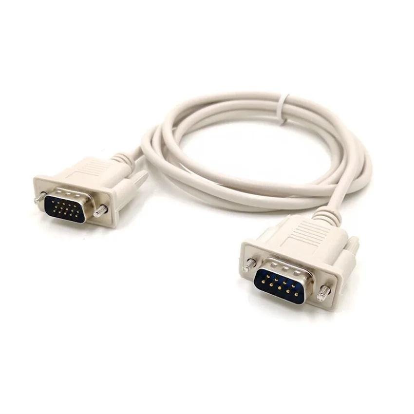 Pure copper 9-pin to 15-pin DB9 to VGA signal line, serial port to VGA data line 5