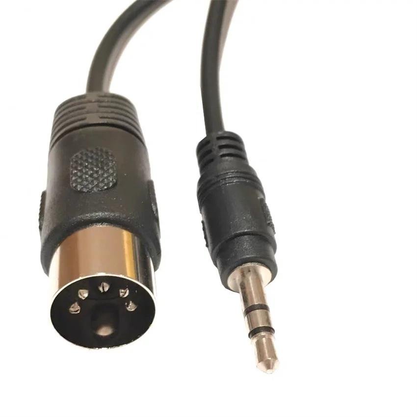 3.5cm MIDI5-core male audio adapter cable DIN5 male to DC3.5 male 3