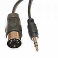 3.5cm MIDI5-core male audio adapter cable DIN5 male to DC3.5 male 3