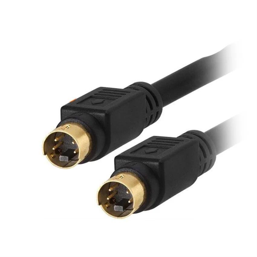 純銅S端子S-Video視頻電纜、圓頭小型4針數據電纜 5