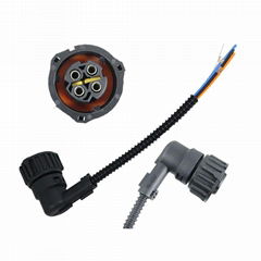 Car 4P 90 degree elbow black for speed sensor, odometer sensor