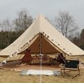 5m Cotton Canvas Bell Tent with Stove Jack 1