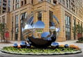 不鏽鋼發光鏤空球雕塑園林景觀戶外水池金屬鐵藝圓球抽象創意擺件 5