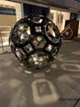 不鏽鋼鏤空球燈光球圓球路燈雕塑定製酒店廣場現代簡約裝飾擺件 5