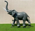 戶外仿真大象玻璃鋼雕塑公園草地園林景觀大型假動物模型裝飾擺件 3
