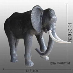 大型玻璃鋼雕塑仿真大象擺件景觀戶外園區小品草坪假動物模型裝飾