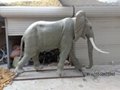 大型玻璃鋼雕塑仿真大象擺件景觀戶外園區小品草坪假動物模型裝飾 2