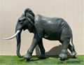 大型玻璃鋼雕塑仿真大象擺件景觀戶外園區小品草坪假動物模型裝飾 3