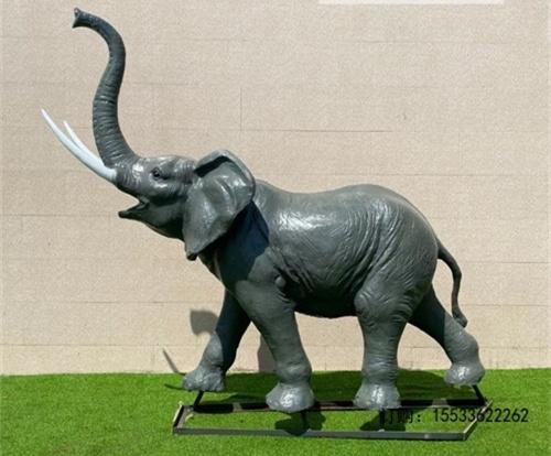 大型玻璃钢雕塑仿真大象摆件景观户外园区小品草坪假动物模型装饰 4
