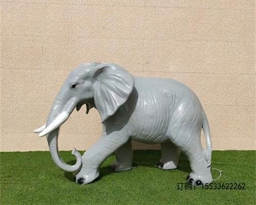 大型玻璃钢雕塑仿真大象摆件景观户外园区小品草坪假动物模型装饰 5