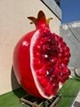 戶外卡通水果蔬菜玻璃鋼雕塑仿真草莓裝飾農場櫻桃南瓜大白菜擺件 2