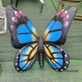 仿真蝴蝶擺件玻璃鋼動物樹脂雕塑戶外草坪花園擺設公園林景觀裝飾 3