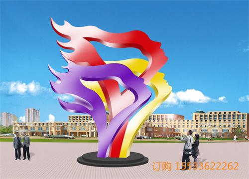 房地产不锈钢广场景观雕塑定制 3