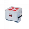 舞臺燈光4顆6色無線LED電池帕燈舞臺燈