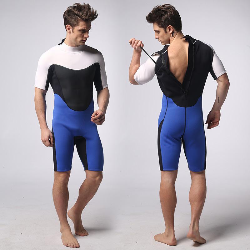 Salable shorty 3mm neoprene wetsuit breathable surfing spearfishing Scuba diving 4