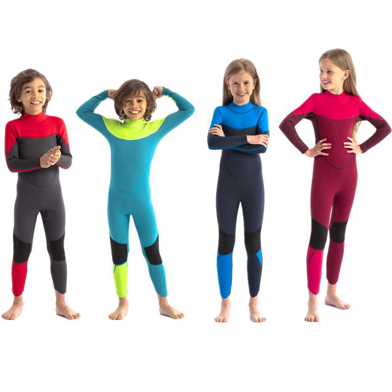 Custom Design Kids Diving Surfing Wetsuits One Piece Neoprene Swimming Suit for 