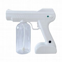 Electrostatic spray handheld nano blue light spray gun