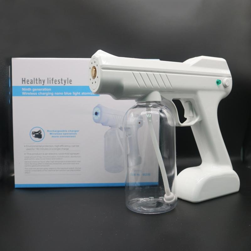 Electrostatic spray handheld nano blue light spray gun 4