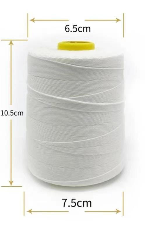 Factory low moq 5000yards dyed spun 100% polyester sewing thread for close women