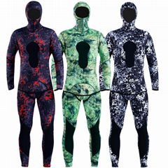 Camo Free Diving Suit 3mm 5mm 7mm Spearfishing Wetsuit For Men