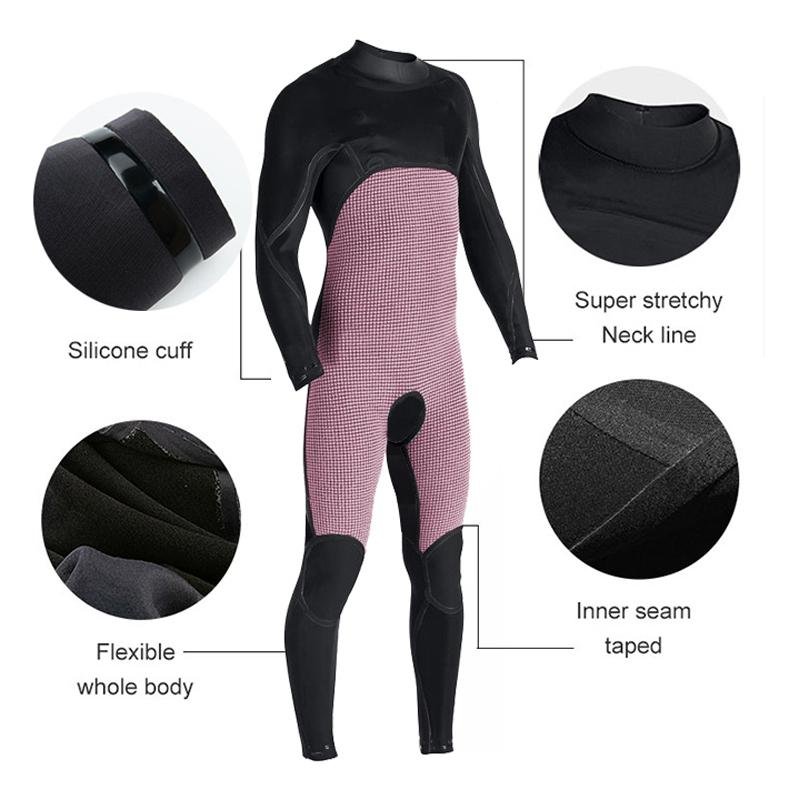  4/3 mm 3/2mm neoprene chest zip wetsuits limestone fast dry surfing wetsuits 3