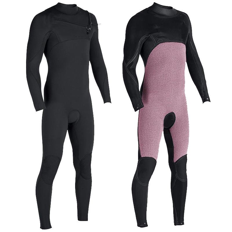  4/3 mm 3/2mm neoprene chest zip wetsuits limestone fast dry surfing wetsuits