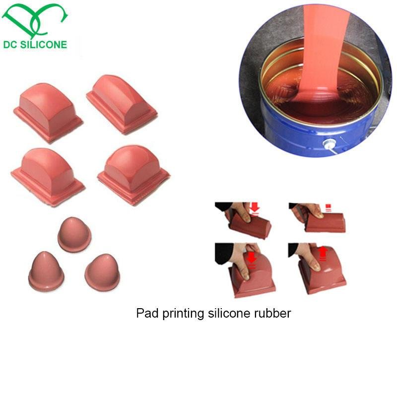 rtv-2 condensation cure pad printing silicone rubber for porcelain 4