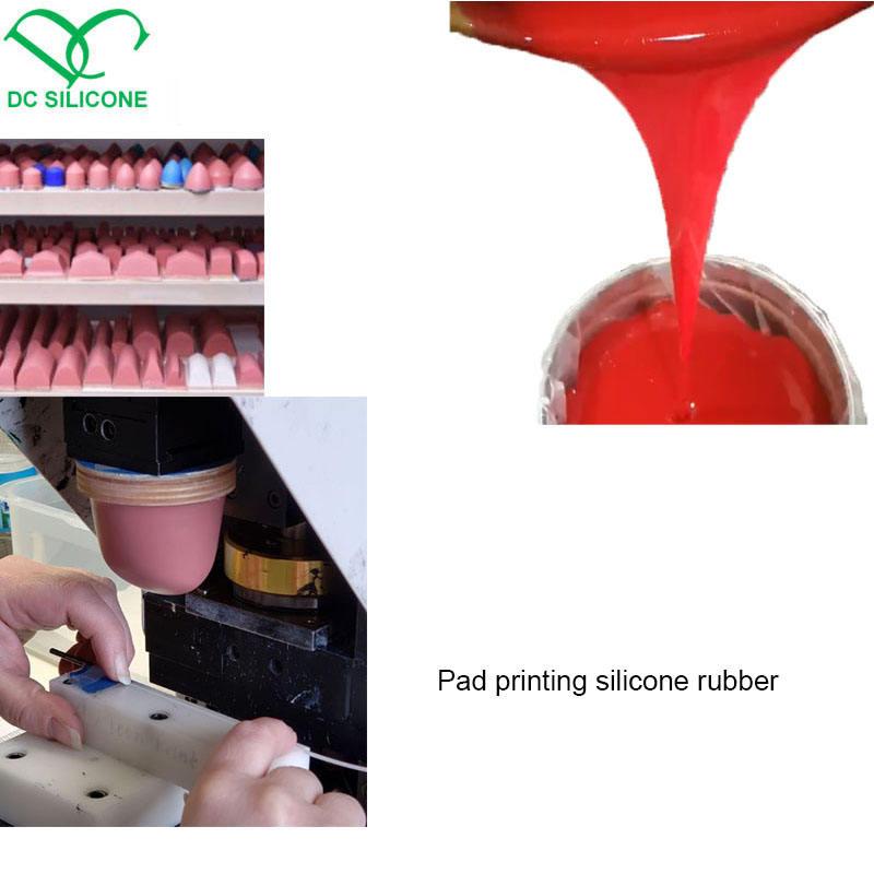 rtv-2 condensation cure pad printing silicone rubber for porcelain 5