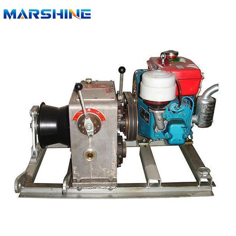 Heavy Duty Construction Diesel Engine Powered Winch