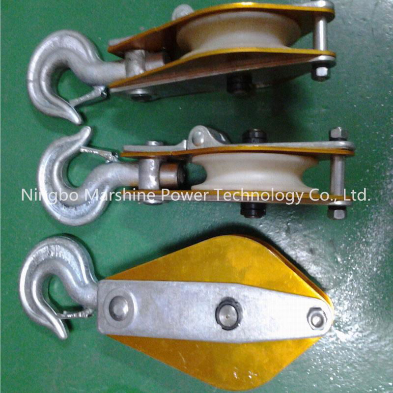 Transmission Line Aluminum Alloy Pulley Hoisting Block 2