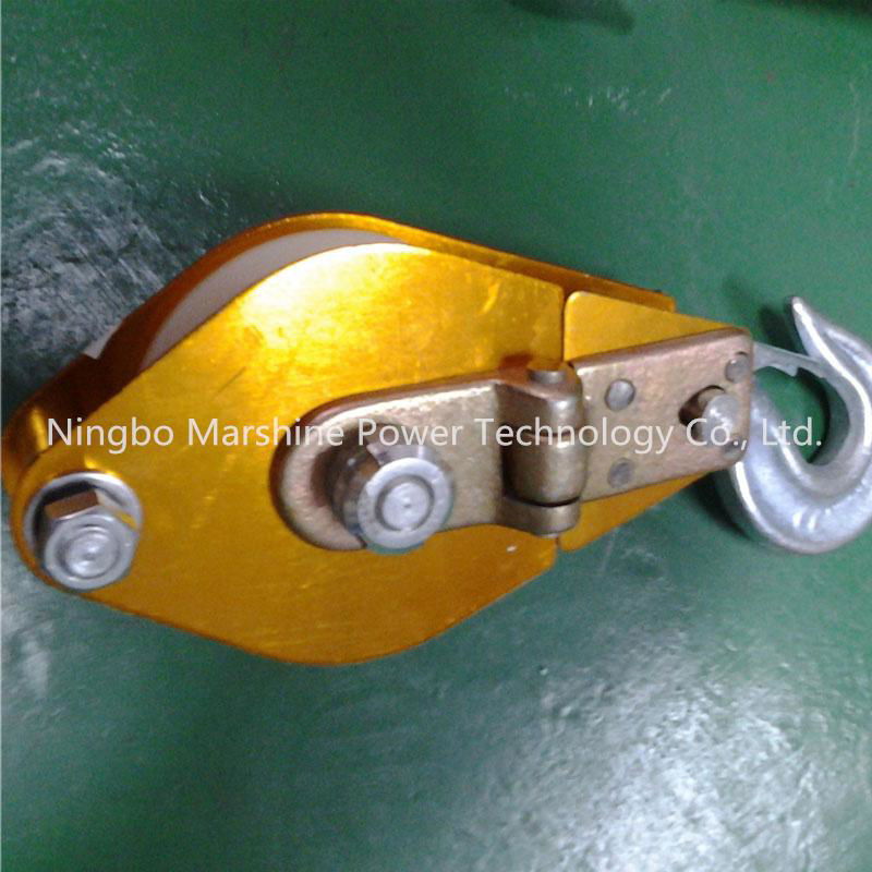 Transmission Line Aluminum Alloy Pulley Hoisting Block 4