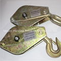 Cable Pulling Pulley Casting Steel Wheel Sheave Hook Type Hoisting Lifting Block 7