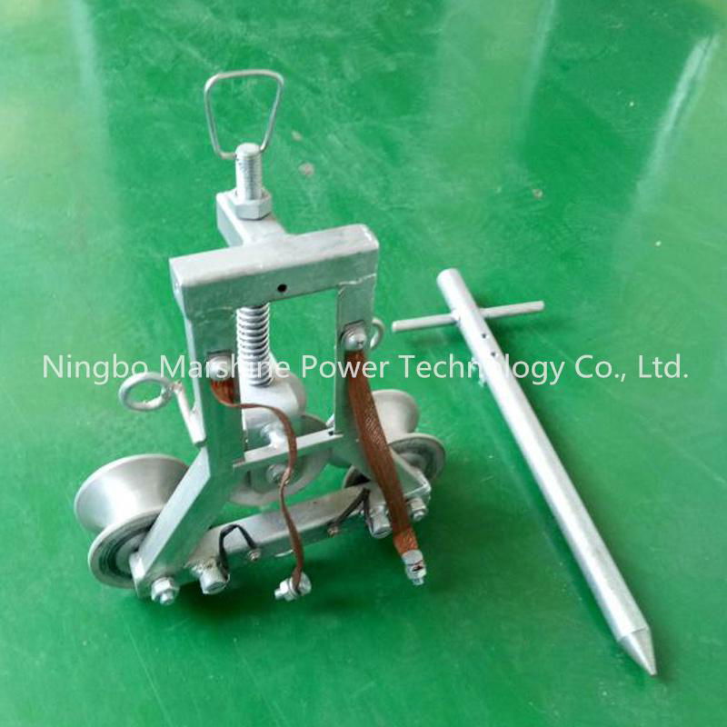 Conductor Earth Grounding Wire Cable Pulley Block 3