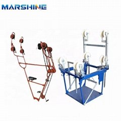 Four Bundle Conductors Overhead Lines Conductor Inspection Trolley Bicycle Cart
