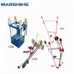 Inspection Trolleys and Overhead Lines Bicycles for Two Bundle Conductors