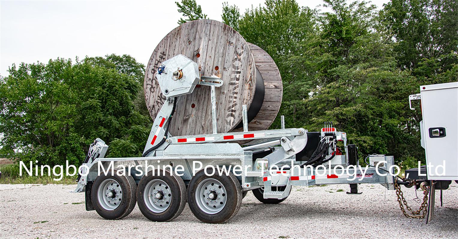 Cable Drum Trailer Electric Engineering Vehicle 5