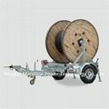 Cable Drum Trailer Electric Engineering Vehicle