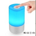 Battery operated USB touch color LED portable night light