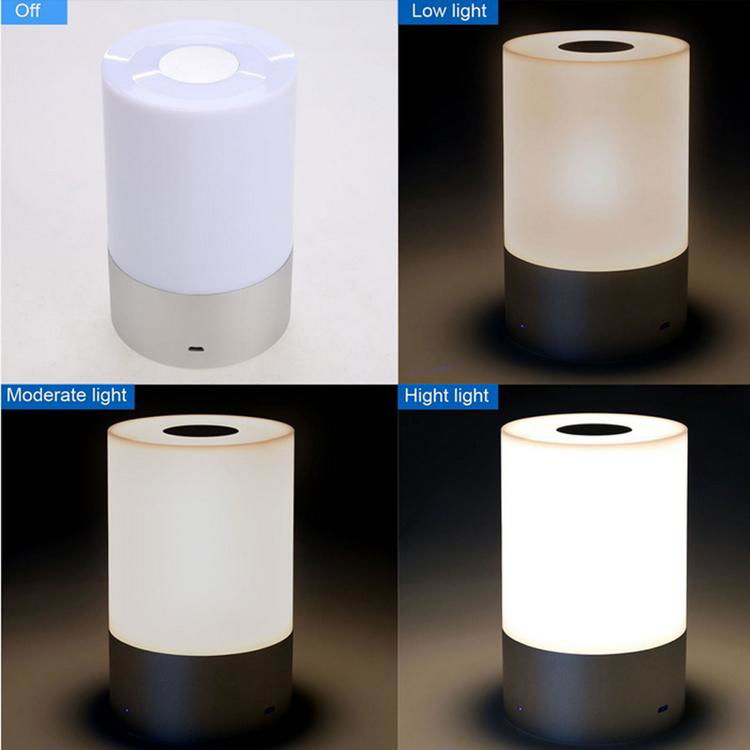 Battery operated USB touch color LED portable night light 4