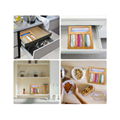 高品質定製顏色廚房木製自封袋存儲組織者和抽屜分隔器