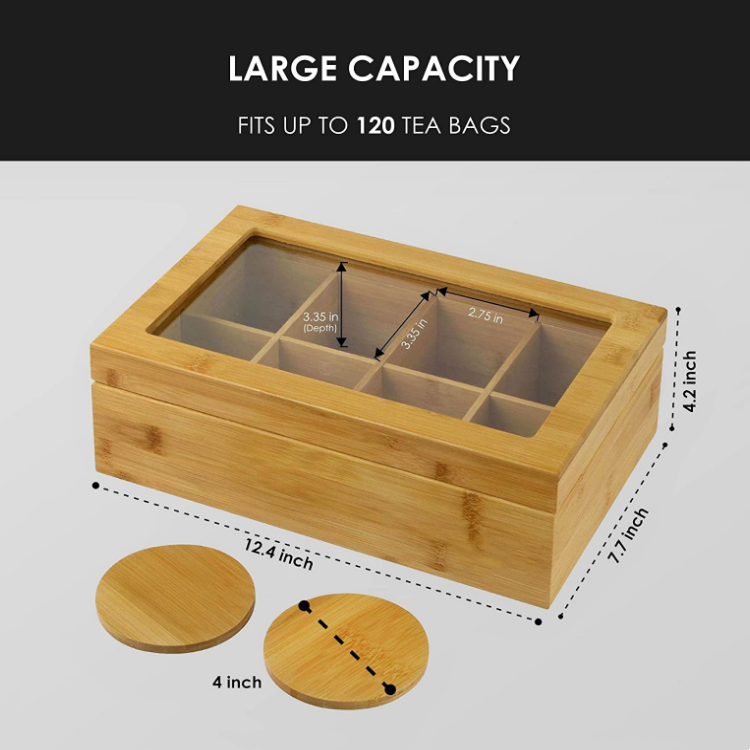 定製竹手工收納盒創意設計茶盒 4