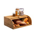 创意设计厨房食物保管箱面包箱台面竹储物架 4